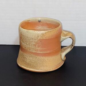 Becca Van Fleet Handmade Pottery Mug Wide Bottom Crazing
